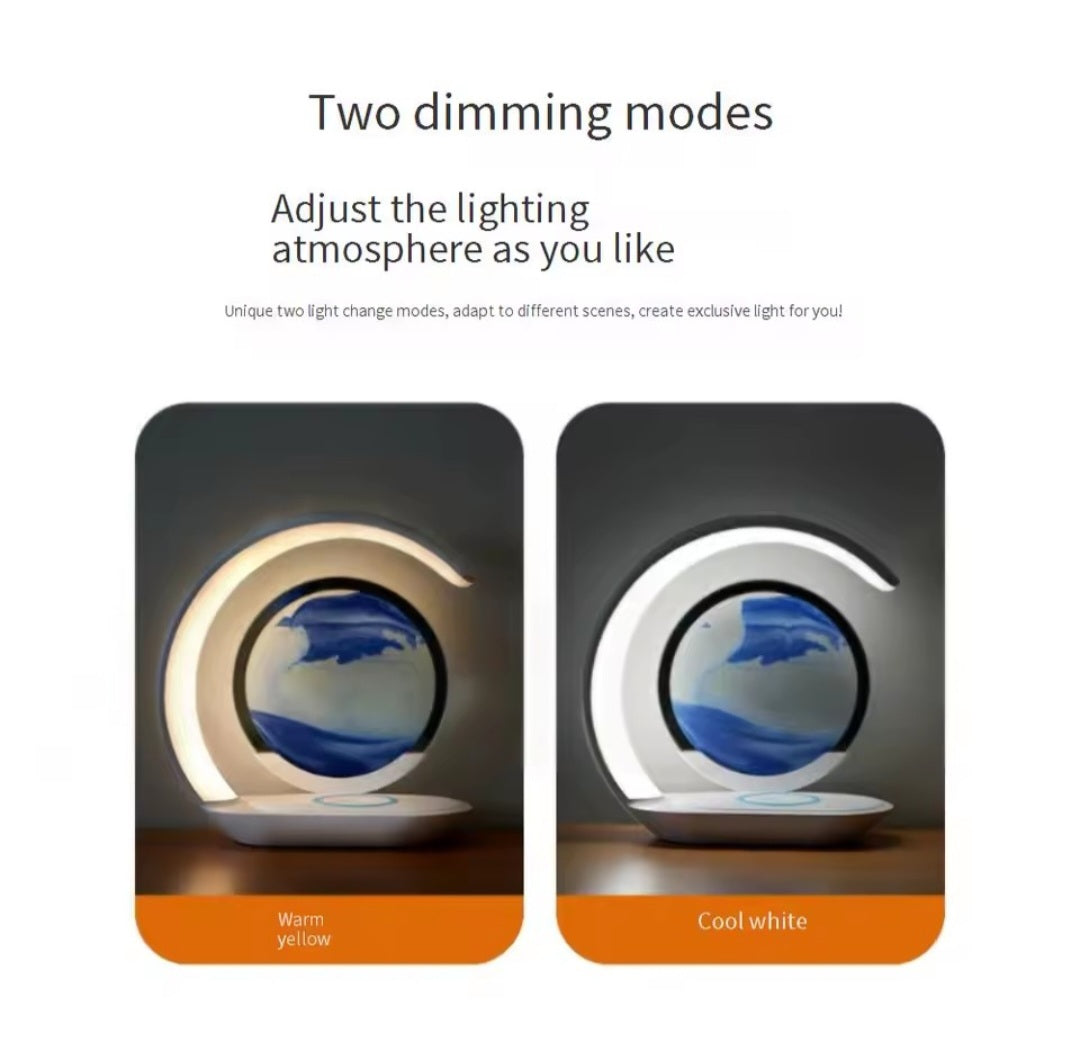 Wireless charging LED station